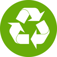 Recycle icon recycling garbage symbol environment for graphic design, logo, web site, social media, mobile app, ui illustration png