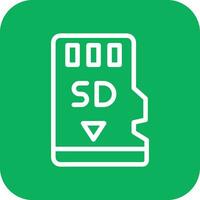 Memory card Vector Icon Design Illustration