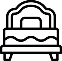 cama vector icono diseño ilustración