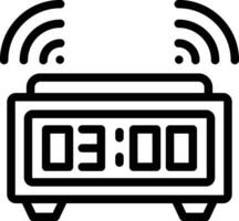 Digital alarm clock Vector Icon Design Illustration