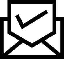 Verified Email Vector Icon Design Illustration