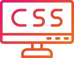 Css Vector Icon Design Illustration