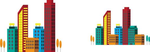 city skyline illustration vector