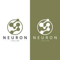 Neuron Logo, Cel Dna Network Vector, And Particle Technology, Simple Illustration Template Design vector