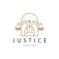 legal justicia escamas logo diseño con sencillo línea modelo para empresa marcas vector