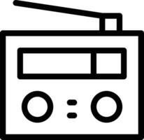 ilustración de diseño de icono de vector de radio