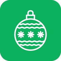 Christmas ball Vector Icon Design Illustration