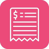 Receipt Vector Icon Design Illustration