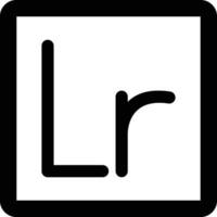 Lightroom Vector Icon Design Illustration