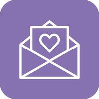 Love Letter Vector Icon Design Illustration