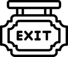 Exit Vector Icon Design Illustration