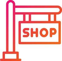 Shop Sign Vector Icon Design Illustration