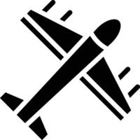 ilustración de diseño de icono de vector de avión