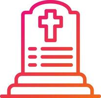 Cemetery Vector Icon Design Illustration