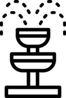 Fountain Vector Icon Design Illustration