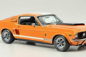 1968 Ford Mustang Shelby GT500.  AI Generative Pro Photo