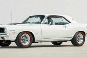 1966 Plymouth Barracuda car. AI Generative Pro Photo