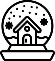 Snow globe Vector Icon Design Illustration