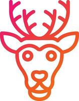 Reindeer Vector Icon Design Illustration