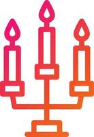 Candles Vector Icon Design Illustration