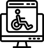 Accessability Vector Icon Design Illustration