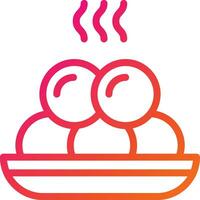 Meat ball Vector Icon Design Illustration