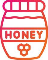 Honey Jar Vector Icon Design Illustration