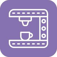 ilustración de diseño de icono de vector de máquina de café