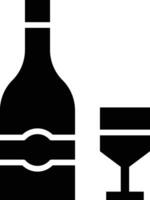 ilustración de diseño de icono de vector de vino