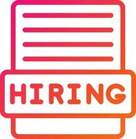 Hiring Vector Icon Design Illustration