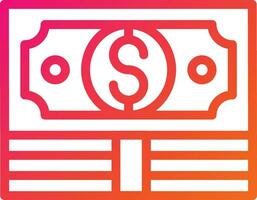 Dollar note Vector Icon Design Illustration