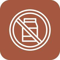 No Milk Vector Icon Design Illustration