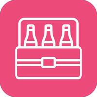 Beer Box Vector Icon Design Illustration