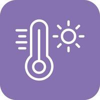 ilustración de diseño de icono de vector de termómetro