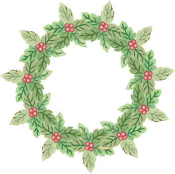 Navidad guirnalda ilustración en transparente antecedentes. png