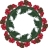 Navidad guirnalda ilustración en transparente antecedentes. png