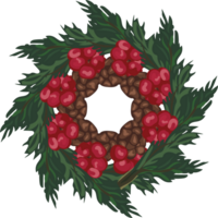 Navidad guirnalda ilustración en transparente antecedentes. png