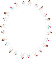 Christmas wreath frame. png