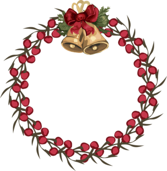 Navidad guirnalda ilustración en transparente antecedentes. png