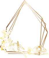 Christmas geometric frame. png