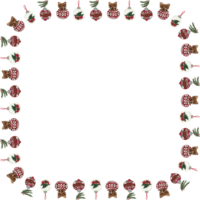 Christmas wreath frame. png