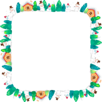 Christmas wreath frame. png