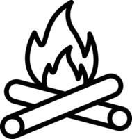Bonfire Vector Icon Design Illustration