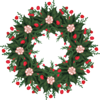 Navidad guirnalda ilustración en transparente antecedentes. png