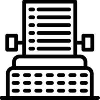 Typewriter Vector Icon Design Illustration