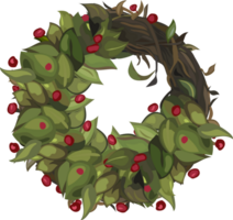 Navidad guirnalda ilustración en transparente antecedentes. png
