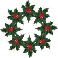 Noël couronne illustration sur transparent Contexte. png