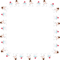 Christmas wreath frame. png