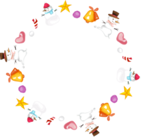 Christmas wreath frame. png