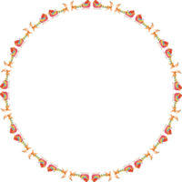 Christmas wreath frame. png